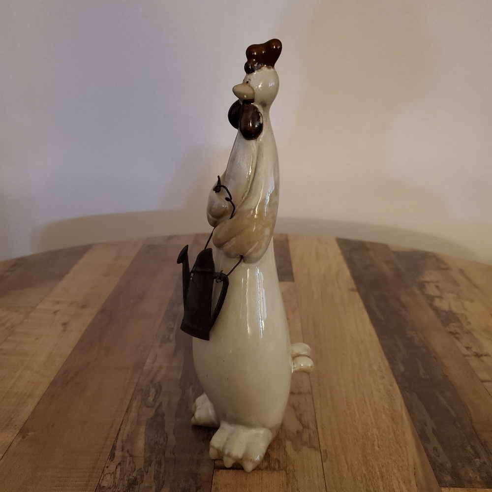 Ceramic Rooster chicken figurine farmhouse country primitive garden home decor - Picture 2 of 16